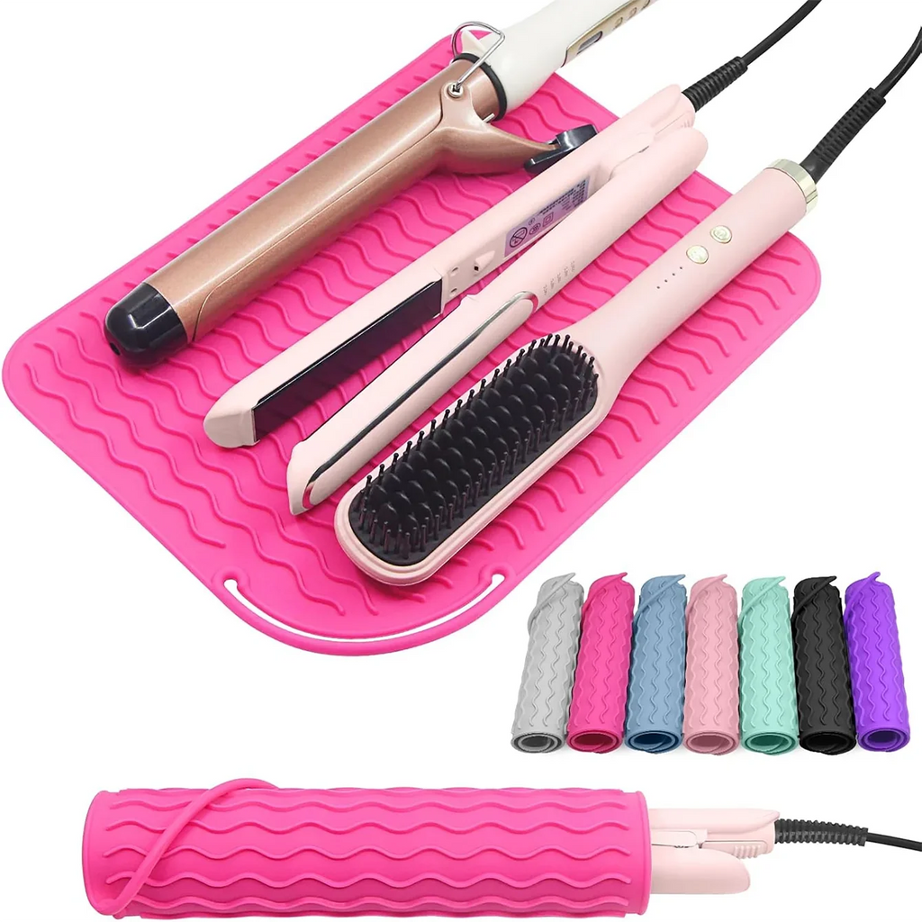 Portable Silicone Heat Resistant Mat for Curling & Flat Irons