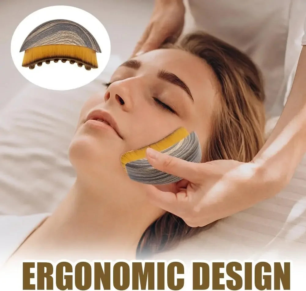 Lymphatic Face Sculpting Brush – Jawline & Chin Contour Massager
