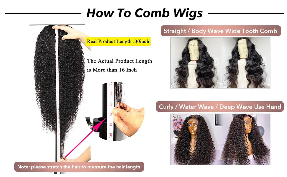30 40 Inch 360 Full Lace Wig Human Hair Deep Wave Frontal Wig 13X6 Hd Lace Front Wigs Curly Human Hair Wigs Brazilian Hair