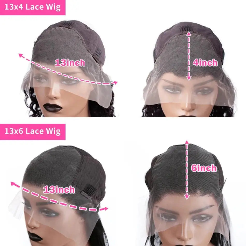 40 42 Inch Bone Straight Human Hair Wigs 13x6 HD Transparent Lace Frontal Wigs Glueless Straight Lace Front Human Hair Wigs