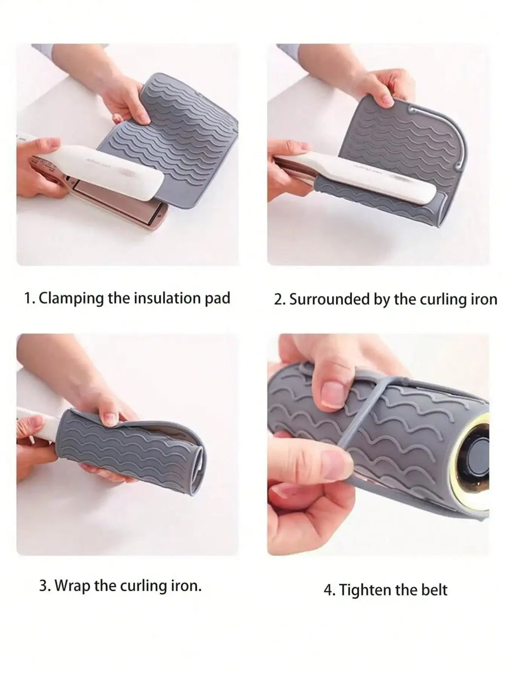 Portable Silicone Heat Resistant Mat for Curling & Flat Irons