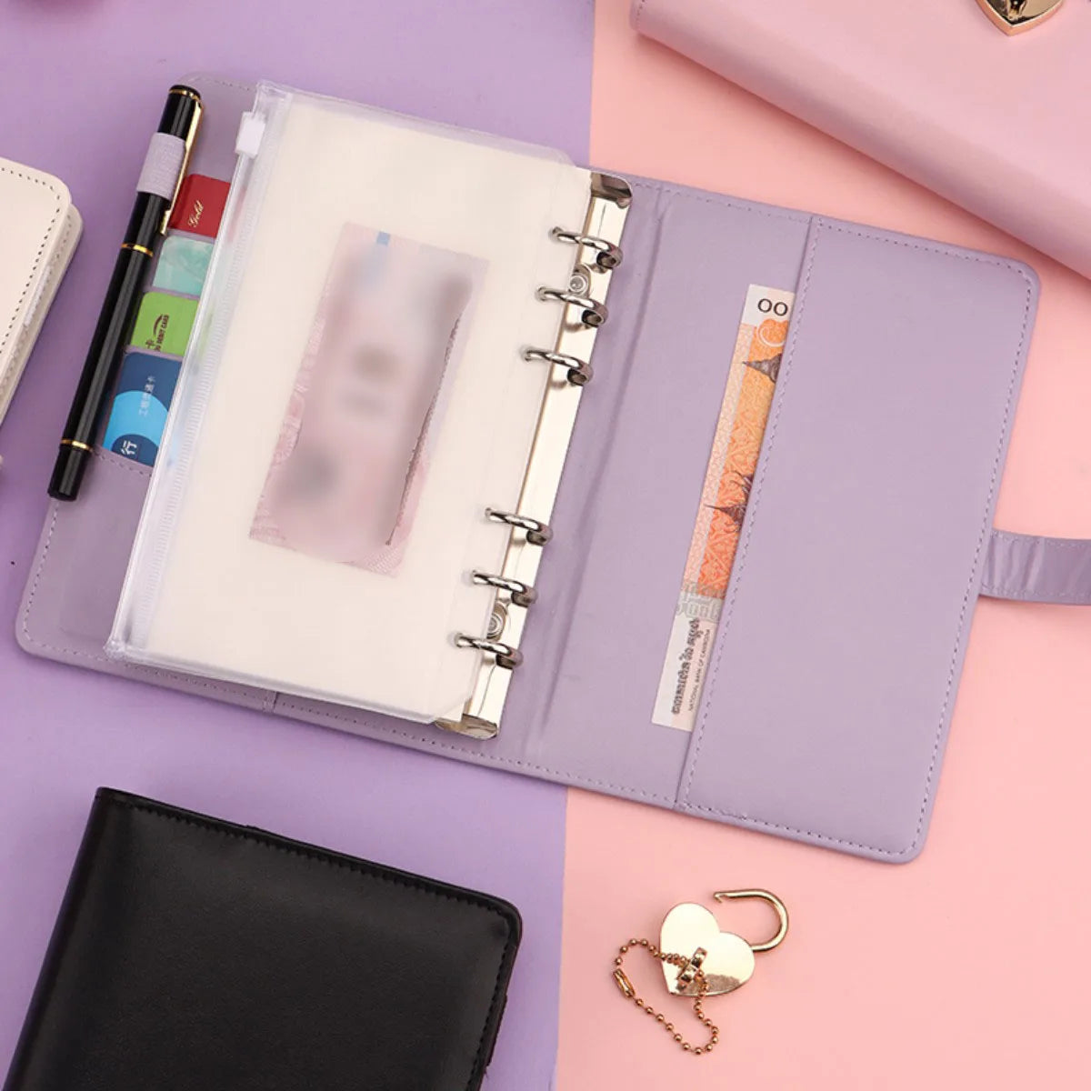 A5 Love Lock Diary Set | Password Notebook + Bags + Stickers