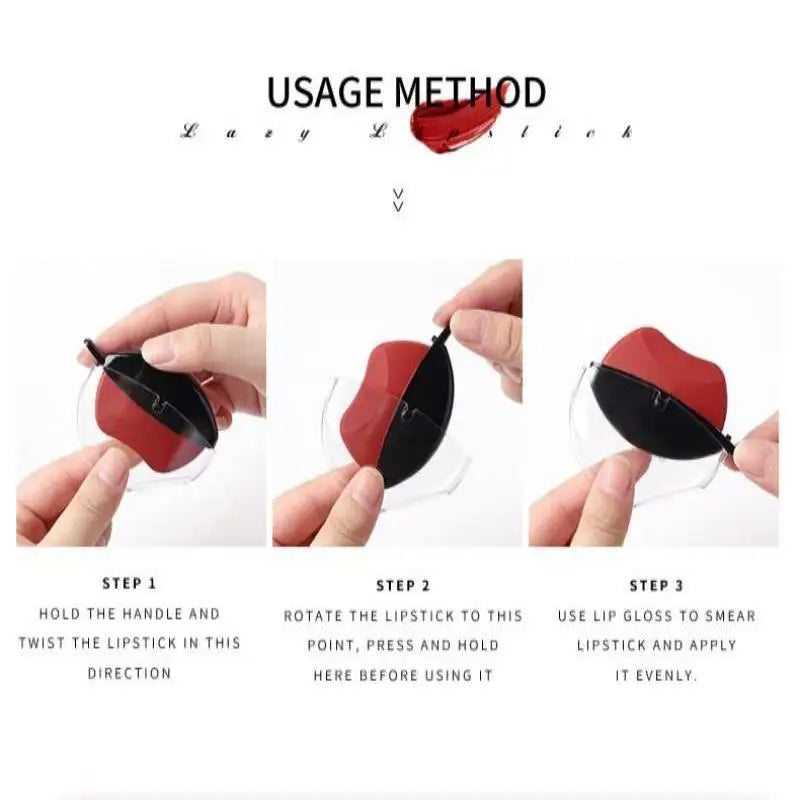 6-color lipstick, one-sucking lazy lipstick, long-lasting and not easy to fade, matte makeup effect, non-irritating matte lipsti