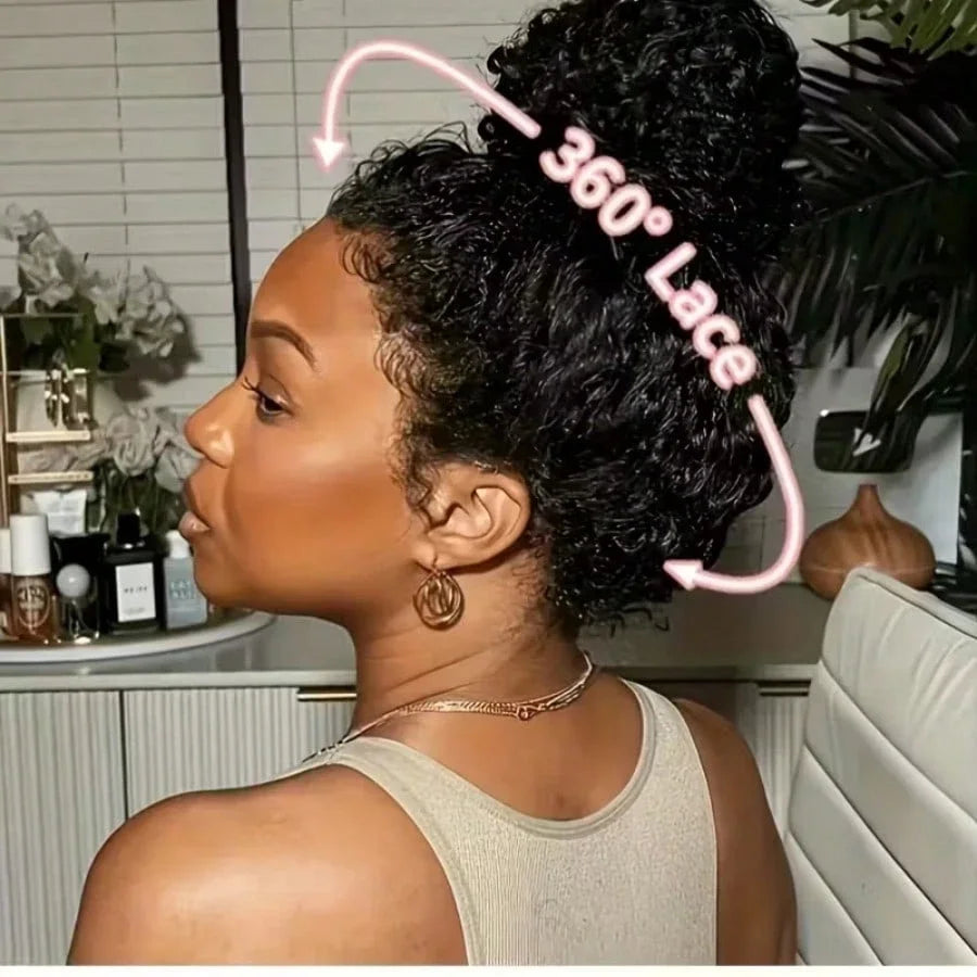 30 40 Inch 360 Full Lace Wig Human Hair Deep Wave Frontal Wig 13X6 Hd Lace Front Wigs Curly Human Hair Wigs Brazilian Hair