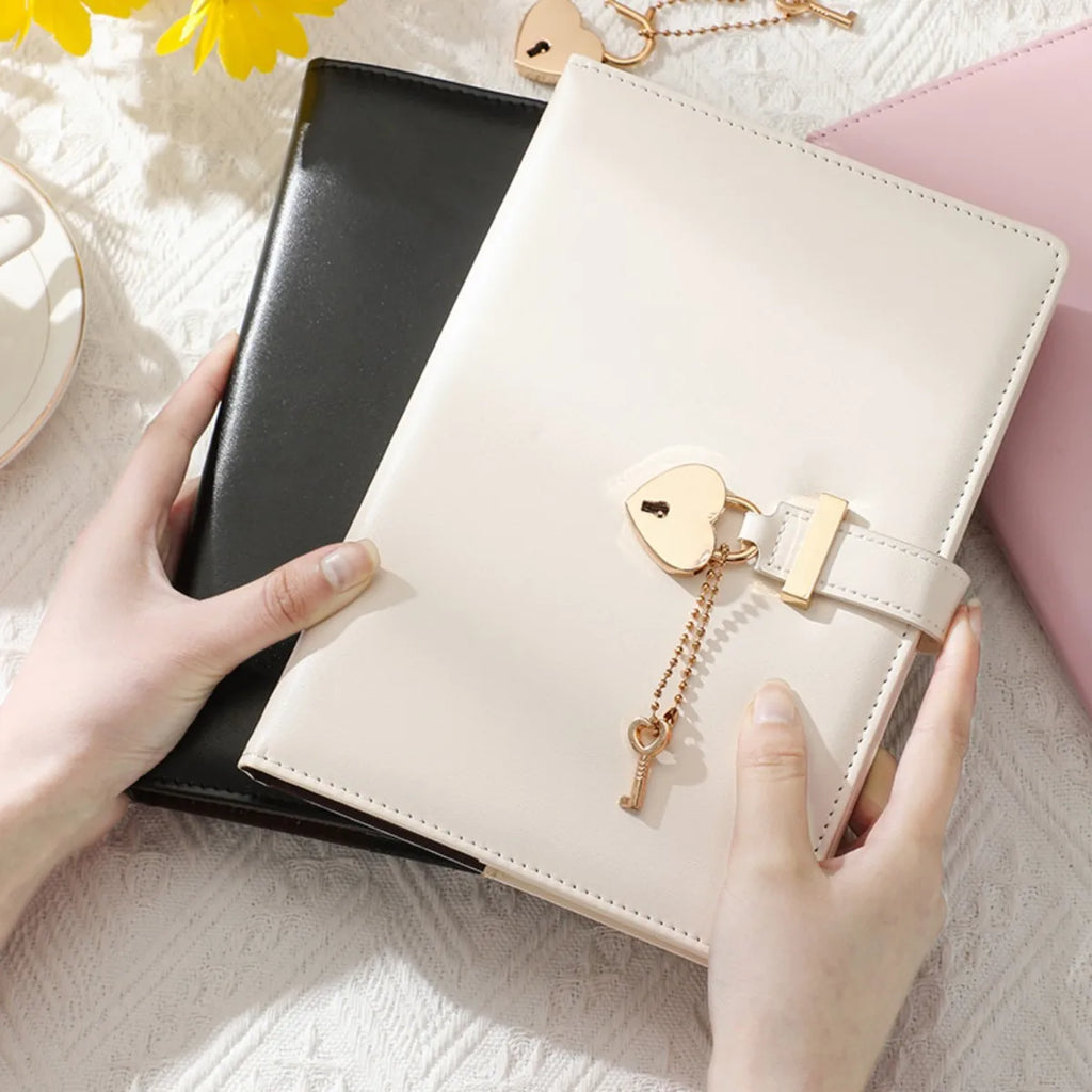 A5 Love Lock Diary Set | Password Notebook + Bags + Stickers
