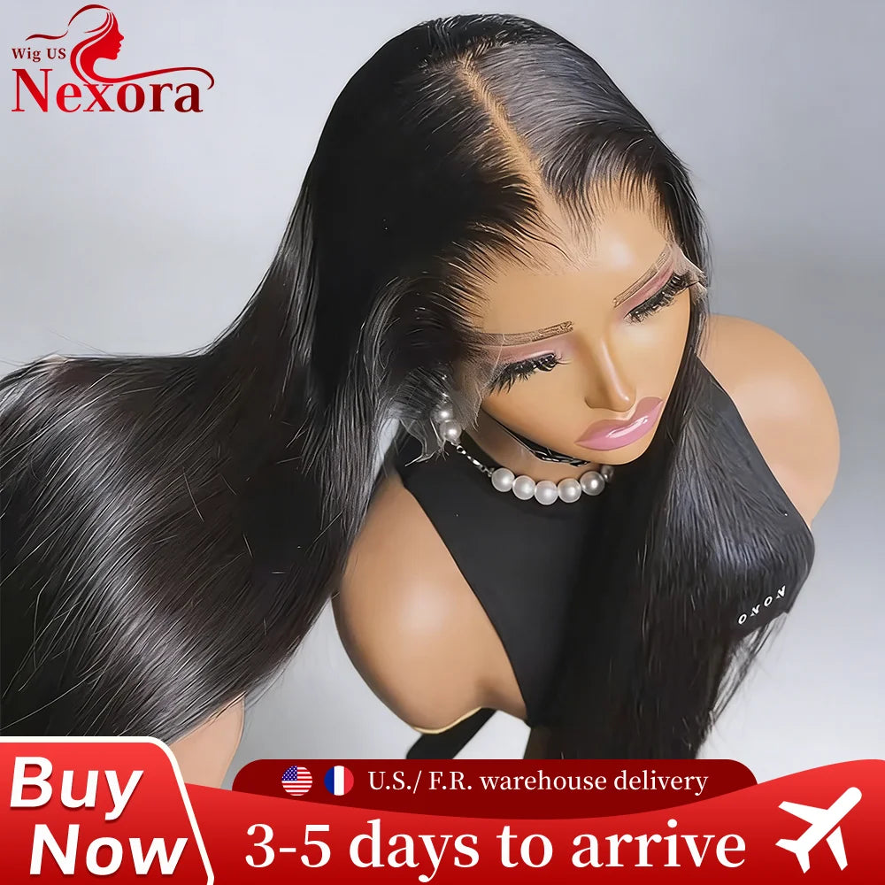 13x6 Hd Lace Frontal Wig Straight Human Hair Wigs Natural Color 200 Density 30 Inch Pre plucked 13x4 Transparent Lace Front Wigs