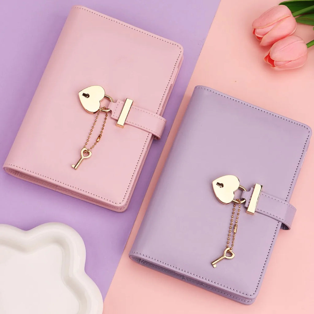 A5 Love Lock Diary Set | Password Notebook + Bags + Stickers