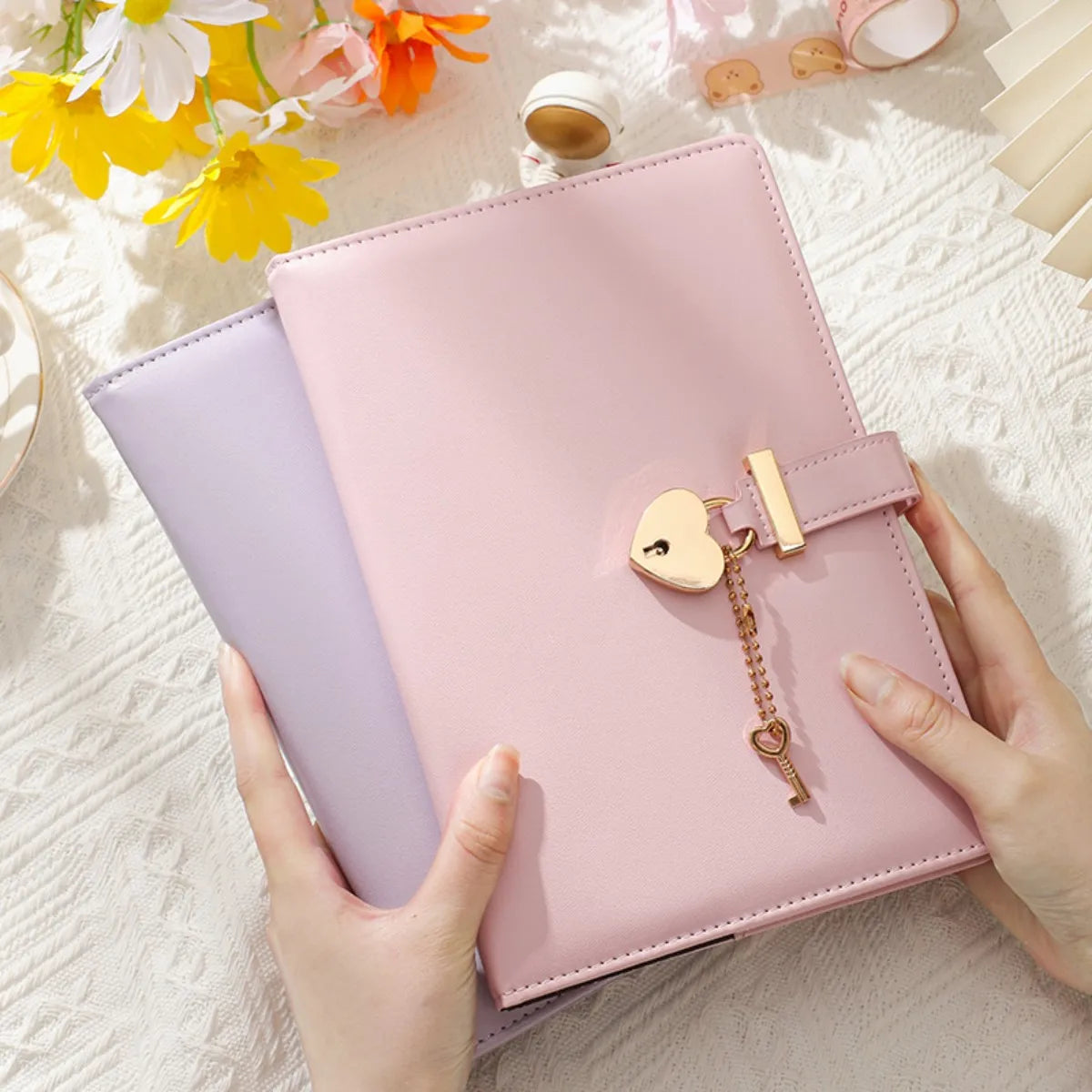 A5 Love Lock Diary Set | Password Notebook + Bags + Stickers