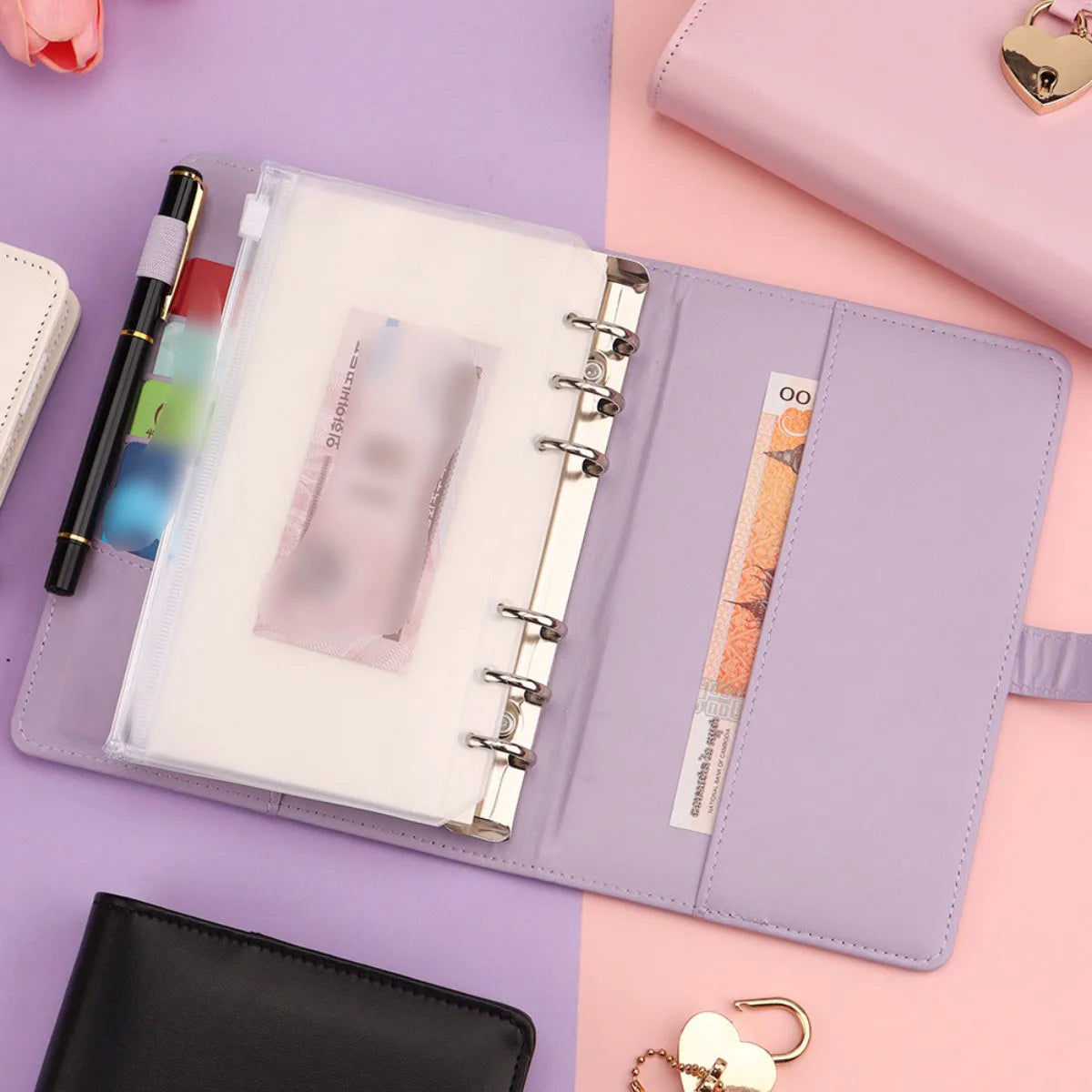 A5 Love Lock Diary Set | Password Notebook + Bags + Stickers