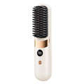 2025 New USB Charging Cordless Hair Straightener Brush-Portable Hair Straightening Brush LED Display for Women Travel Gift