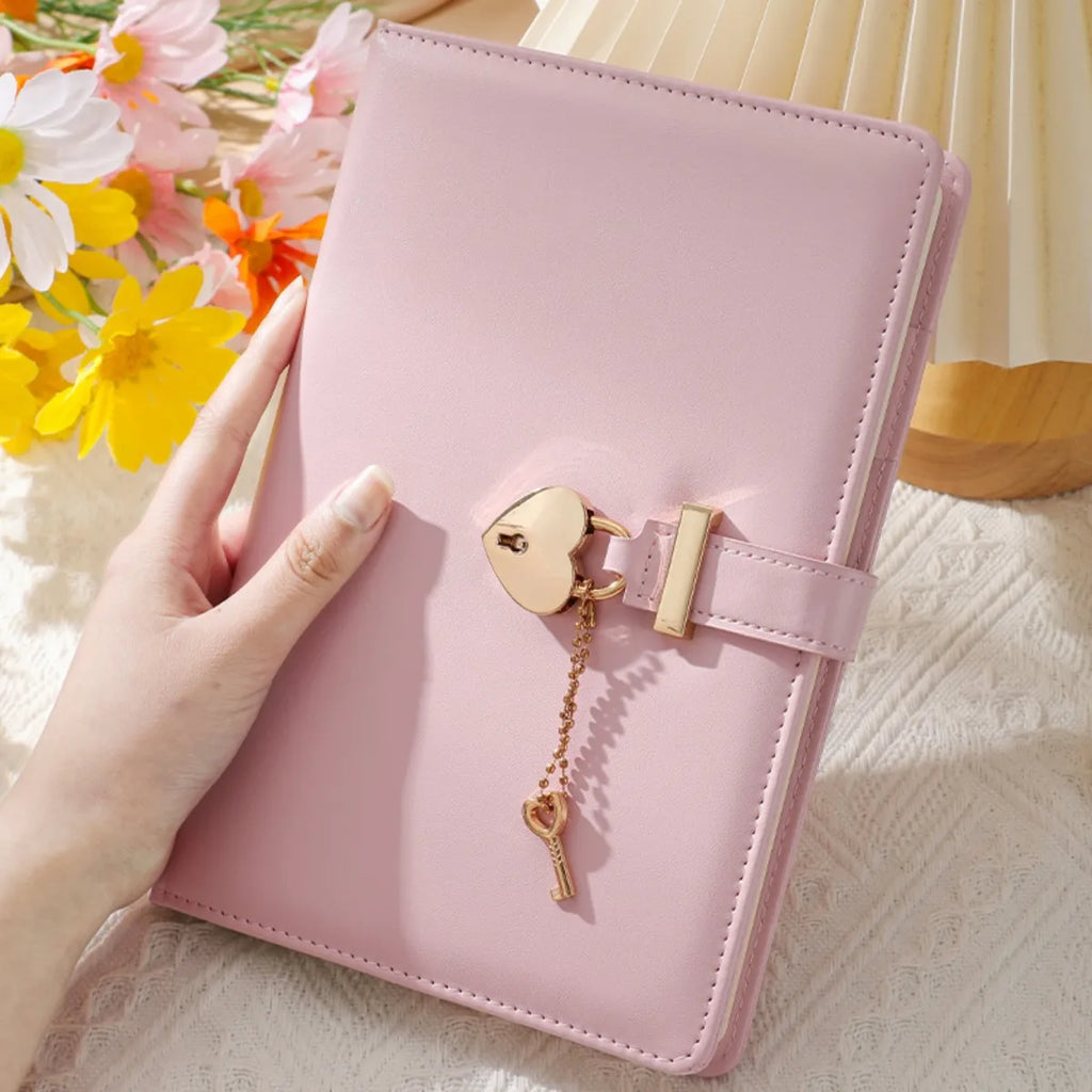 A5 Love Lock Diary Set | Password Notebook + Bags + Stickers