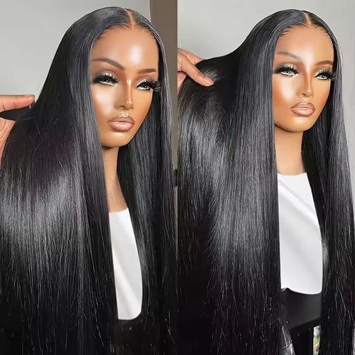 13x6 Hd Lace Frontal Wig Straight Human Hair Wigs Natural Color 200 Density 30 Inch Pre plucked 13x4 Transparent Lace Front Wigs