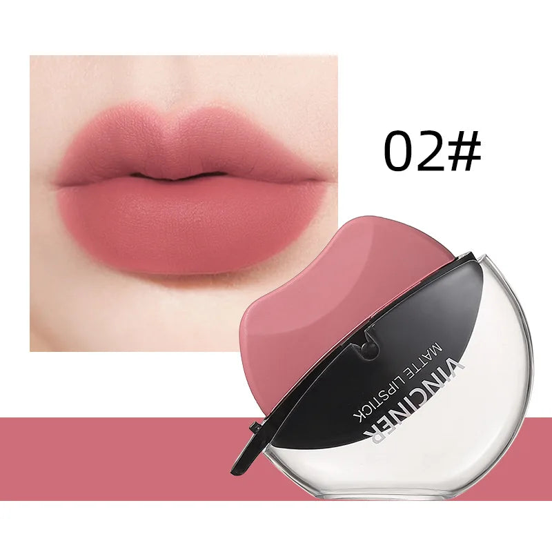 6-color lipstick, one-sucking lazy lipstick, long-lasting and not easy to fade, matte makeup effect, non-irritating matte lipsti