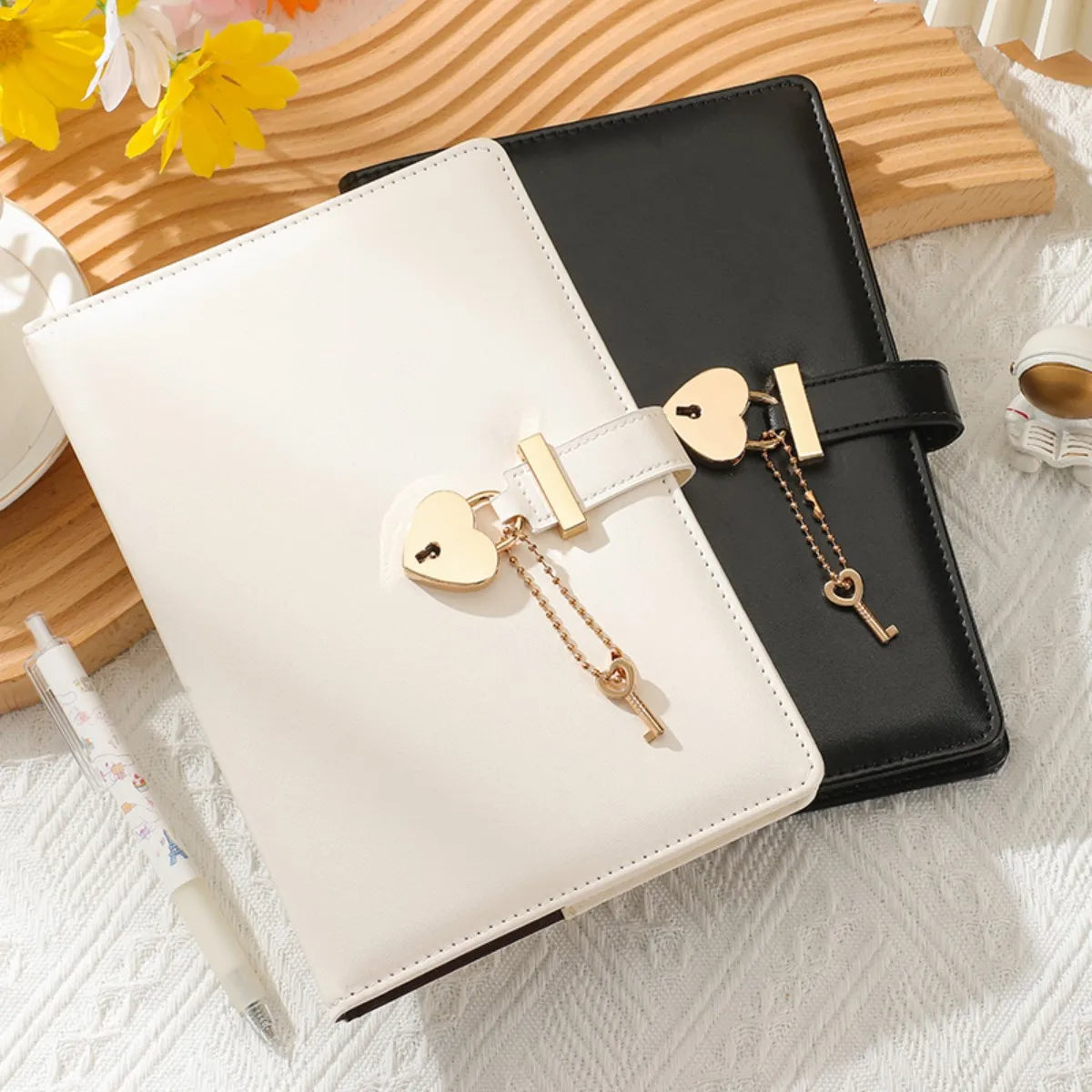 A5 Love Lock Diary Set | Password Notebook + Bags + Stickers