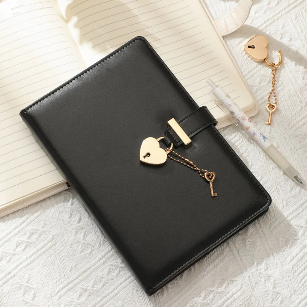 A5 Love Lock Diary Set | Password Notebook + Bags + Stickers