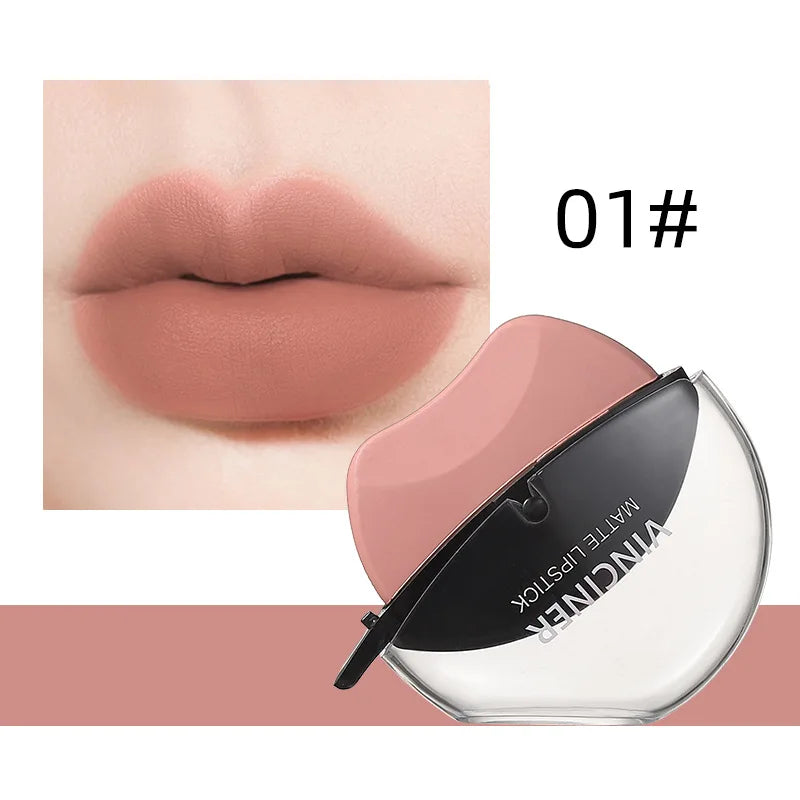 6-color lipstick, one-sucking lazy lipstick, long-lasting and not easy to fade, matte makeup effect, non-irritating matte lipsti