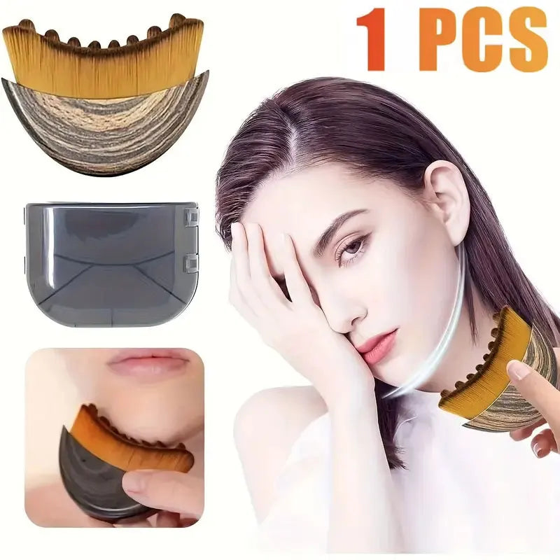 Lymphatic Face Sculpting Brush – Jawline & Chin Contour Massager