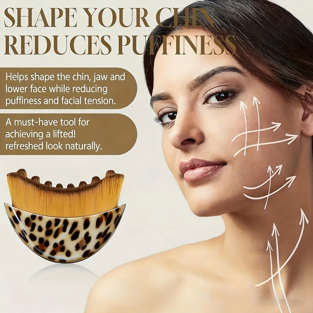 Lymphatic Face Sculpting Brush – Jawline & Chin Contour Massager