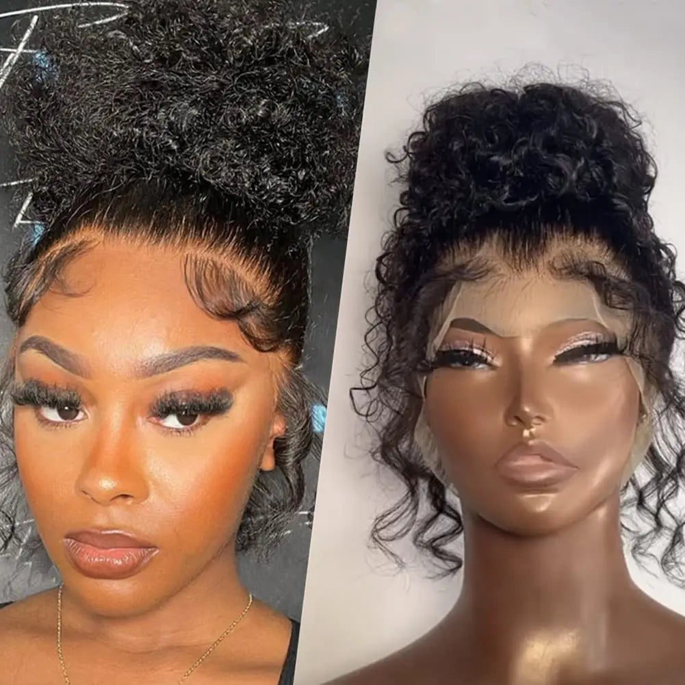 30 40 Inch 360 Full Lace Wig Human Hair Deep Wave Frontal Wig 13X6 Hd Lace Front Wigs Curly Human Hair Wigs Brazilian Hair